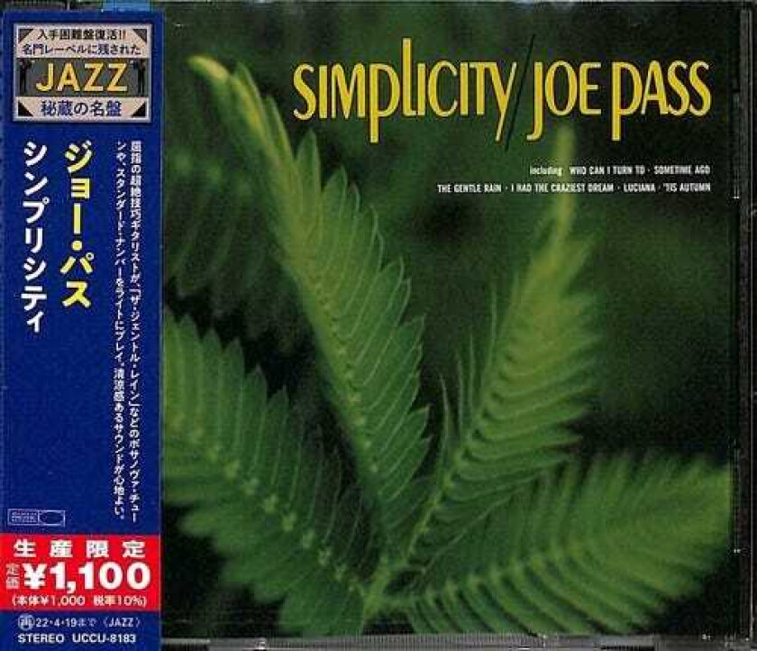 Joe Pass  Simplicity  CD