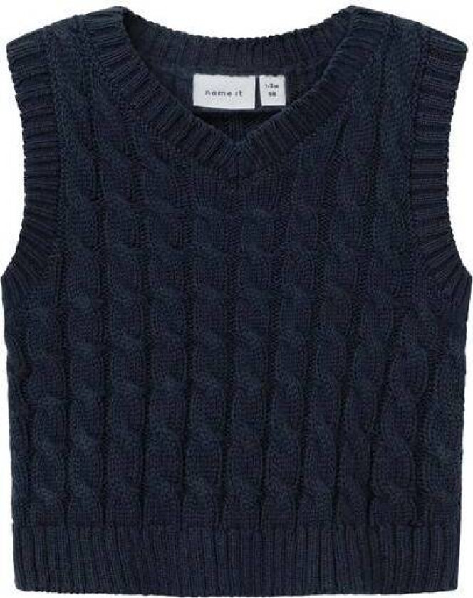 Name It Ruso Strikket Vest Til Baby, Dark Sapphire