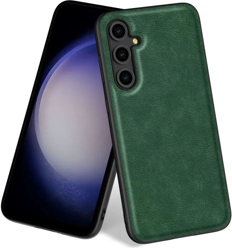 Samsung Galaxy A55 Skinnbelagt Deksel - Grønn