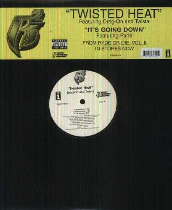 Ruff Ryders, DragOn, Twista Twisted Heat (X3) / It's Going Down (X3) LP/Vinyl