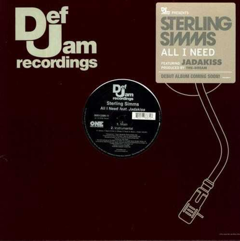 Sterling Simms All I Need (X2) LP/Vinyl