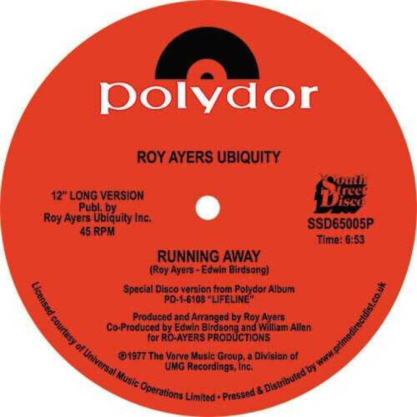 Roy Ayers Running Away / Love Will Bring Us Back Together LP/Vinyl