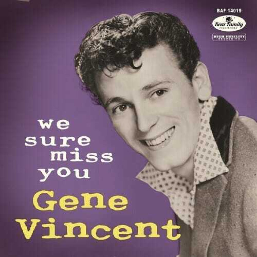 Gene Vincent We Sure Miss You LP/Vinyl