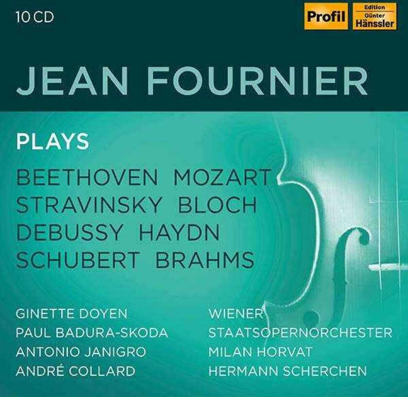 Jean Fournier, Milan Horvat, Hermann Scherchen, Fritz Kreisler, Jean Martinon  Jean Fournier Plays Beethoven, Mozart, Stravinsky, Bloch, Debussy, Haydn, Schubert, Brahms & Others  CD