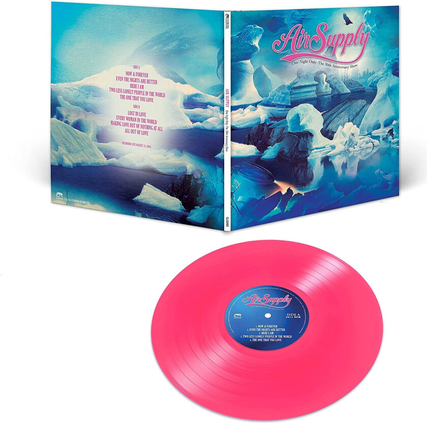 Air Supply One Night Only – The 30th Anniversary Show LP/Vinyl