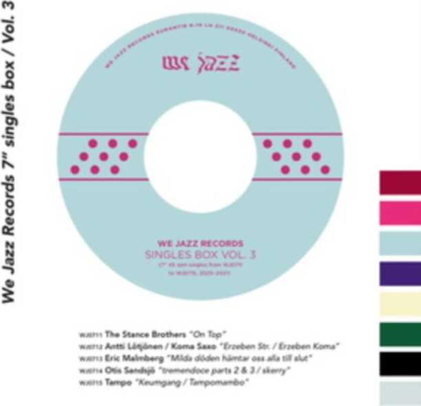 Diverse Artister We Jazz Records 7" Singles Box LP/Vinyl