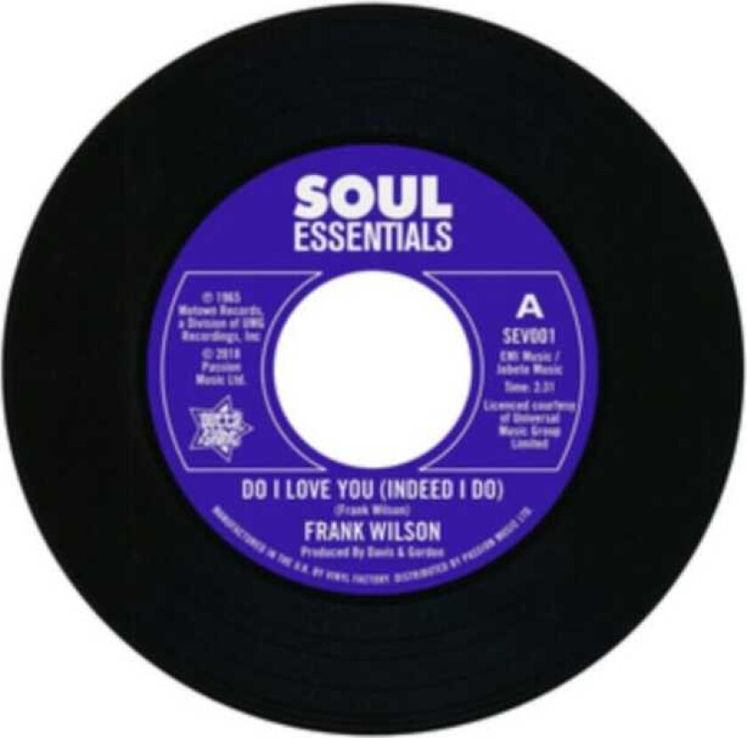 Frank Wilson Do I Love You (Indeed I Do)/Sweeter As The Days Go By LP/Vinyl