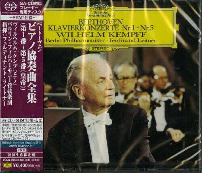 Berlin Philharmonic Orchestra, Ferdinand Leitner, Wilhelm Kempff Beethoven: Piano Concertos (SACD SHMCD) CD