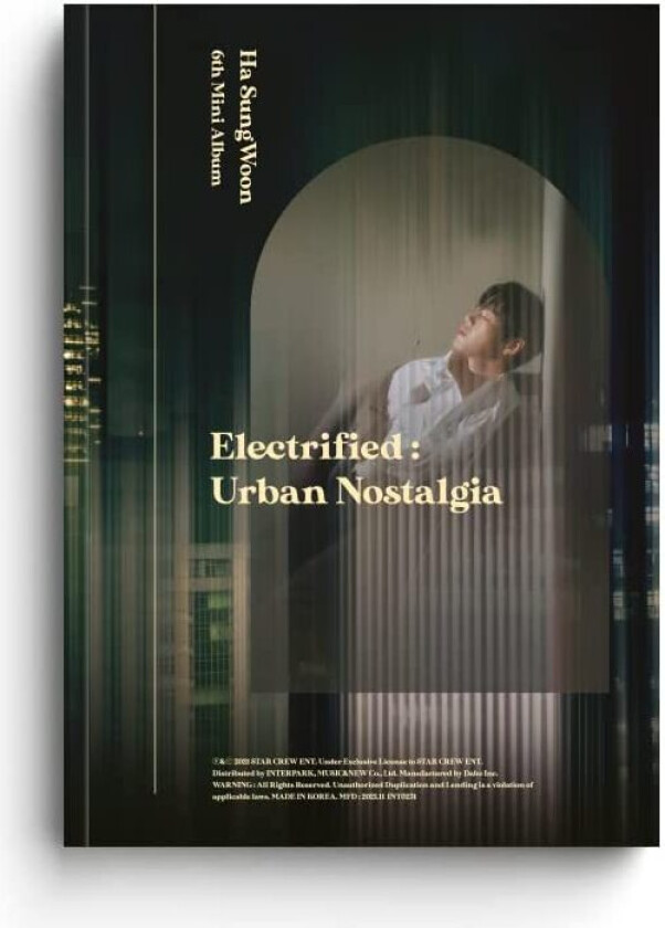 Ha Sung Woon Electrified : Urban Nostalgia (Incl. Photobook, Photocard, Lenticular Card, Coloring Book, Sticker + CD