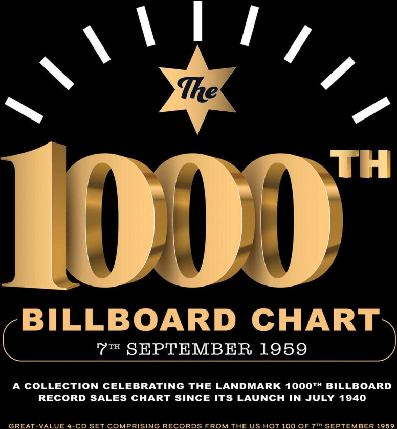 Diverse Artister The 1000th Billboard Chart 7th September 1959 CD