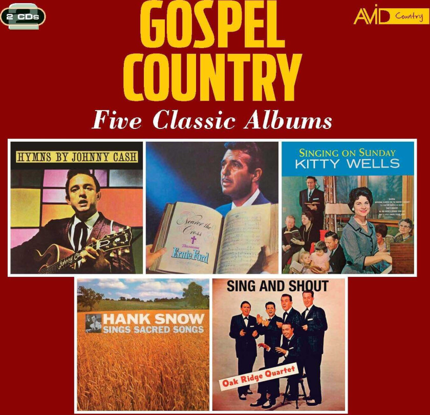 Diverse Artister Country Gospel Five Classic Albums CD