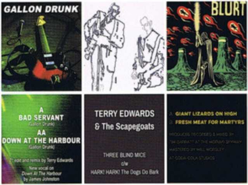 Gallon Drunk, Blurt, Terry Edwards & The Scapegoats Sartorial 7" Bundle LP/Vinyl
