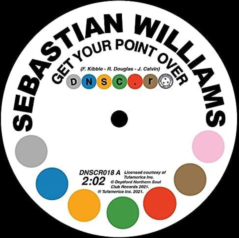 Sebastian Williams Get Your Point Over/I Don't Care What Mama Said (Baby I Need You) LP/Vinyl