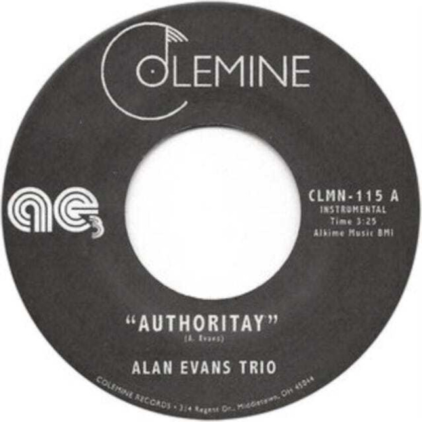 Alan Evans Authoritay/Drop Hop LP/Vinyl