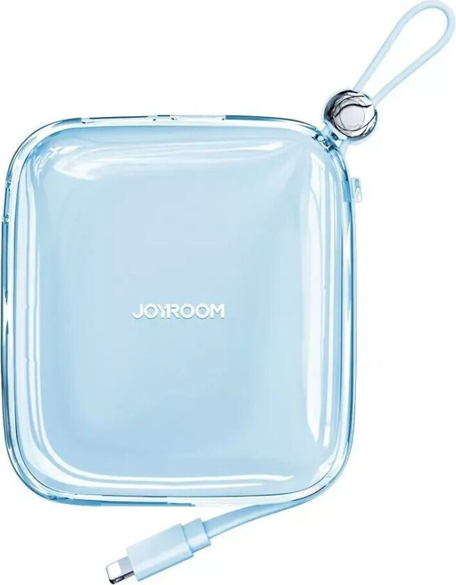 Jelly Series JR-L003P Powerbank 22,5W - USB-C PD / USB-A med Innebygd Lightning - 10000 mAh - Blå