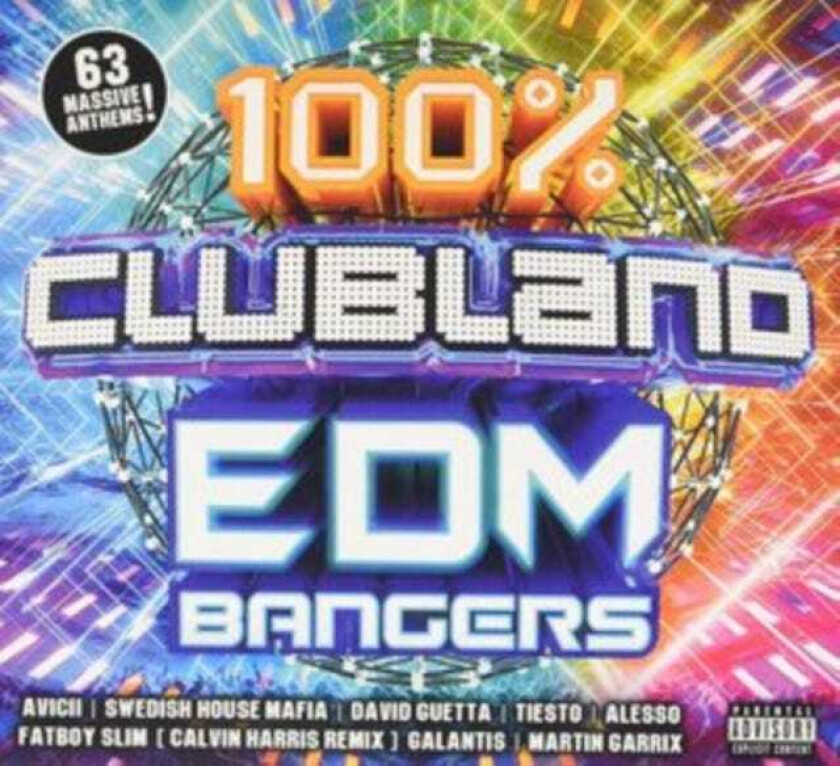 Diverse Artister  100% Clubland EDM Bangers  CD