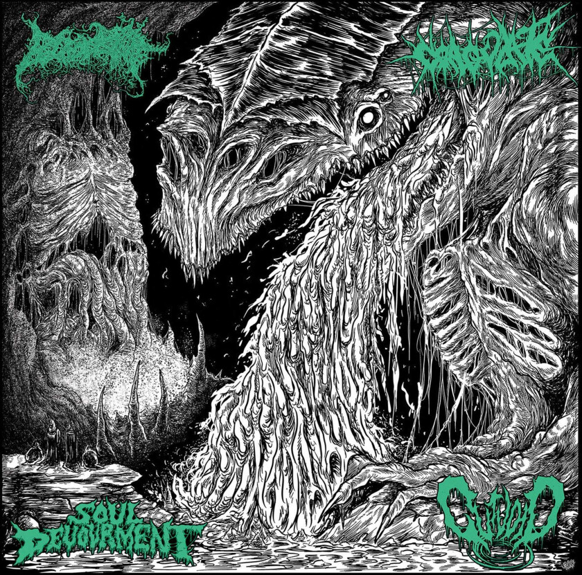 Blood Spore, Coagulate, Soul Devourment, Gutvoid 4 Dimensions Of Auditory Terror LP/Vinyl