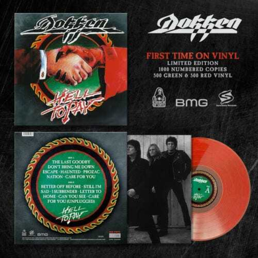 Dokken Hell To Pay LP/Vinyl