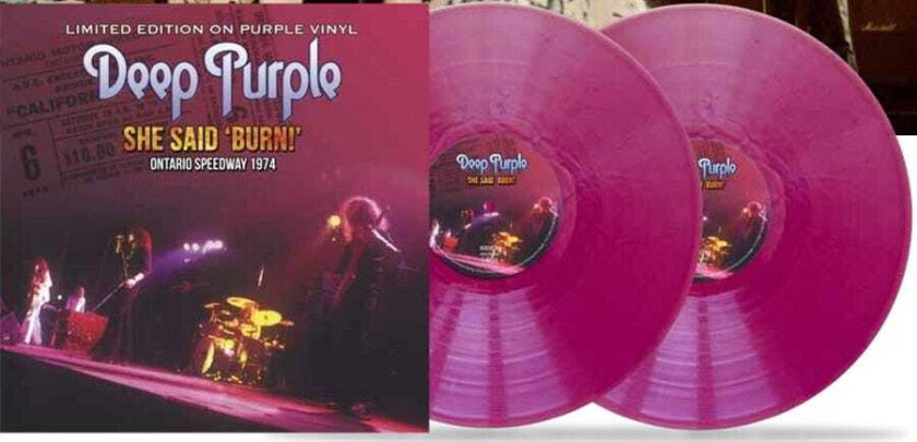 Deep Purple She Said Burn Ontario Speedway 1974 LP/Vinyl