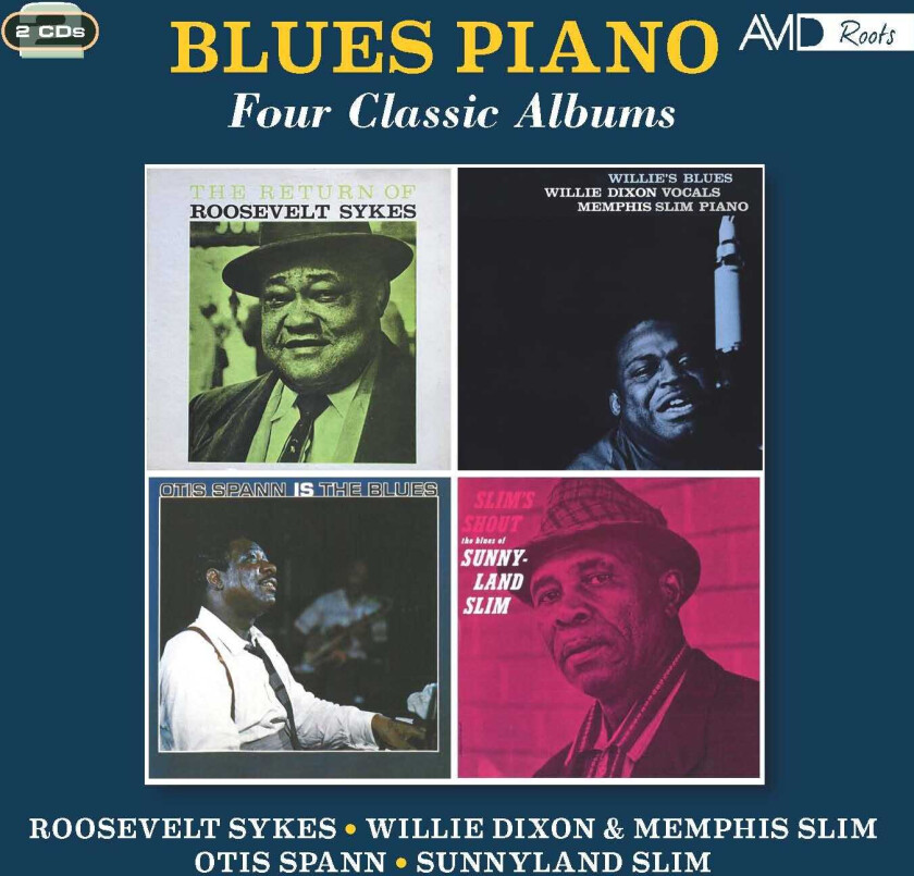 Diverse Artister, Roosevelt Sykes, Willie Dixon, Memphis Slim, Otis Spann, Sunnyland Slim Blues Piano Four Classic Albums CD