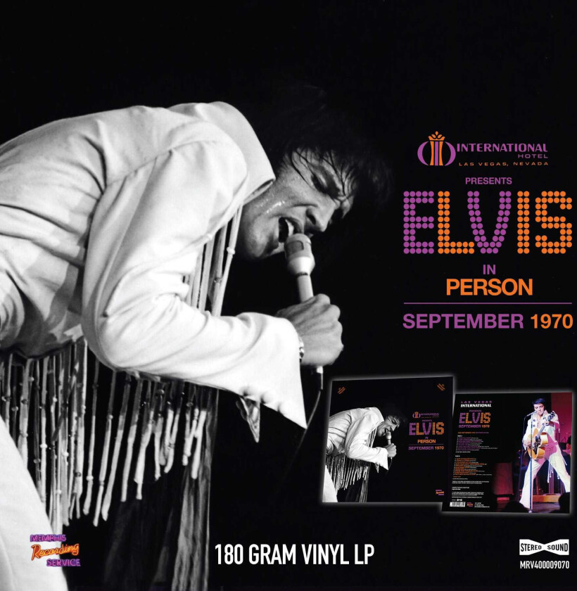 Elvis Presley Las Vegas International Presents Elvis In Person – September 1970 LP/Vinyl