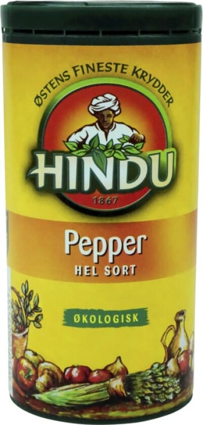 Pepper Sort hel Økologisk 89g boks