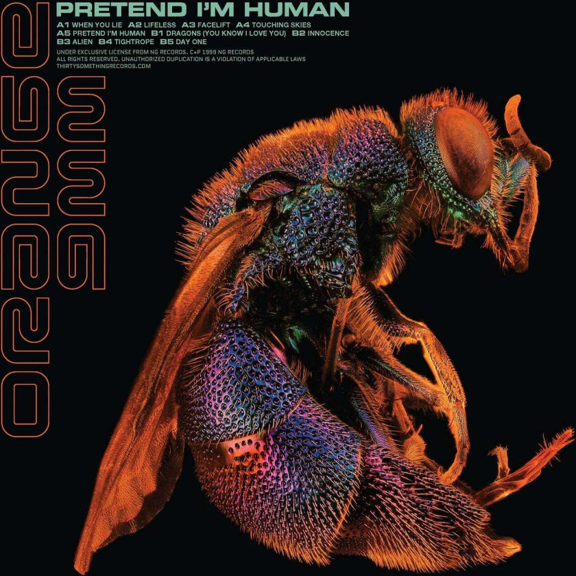 Orange 9mm Pretend I'm Human LP/Vinyl