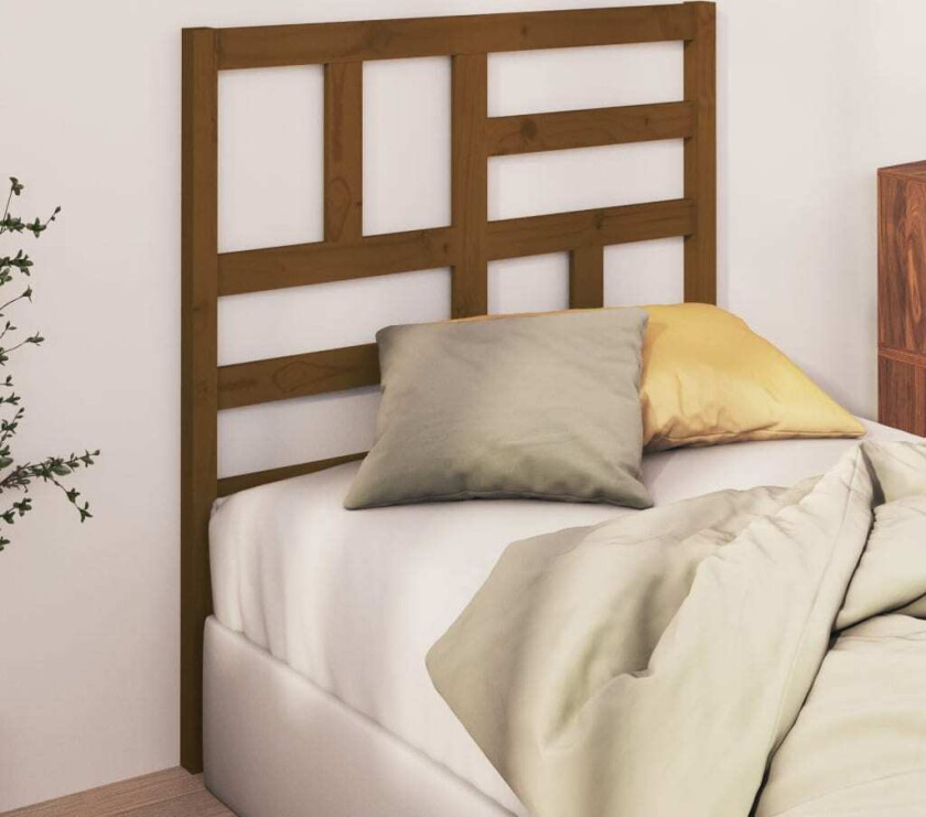 Sengegavl honningbrun 106x4x104 cm heltre furu