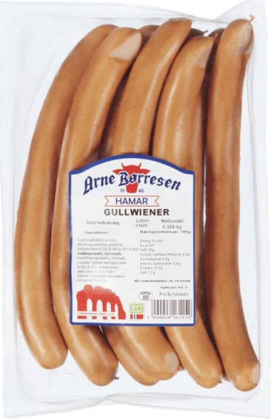 Arne Børresen Gullwiener 560g