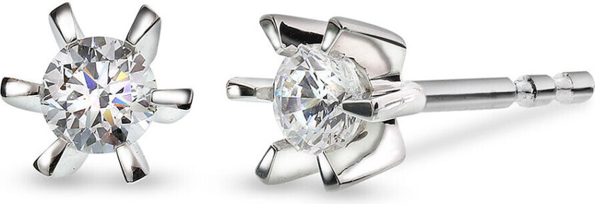 , Isabella enstens øredobber i 585 hvitt gull med diamant 0,30 ct WSI