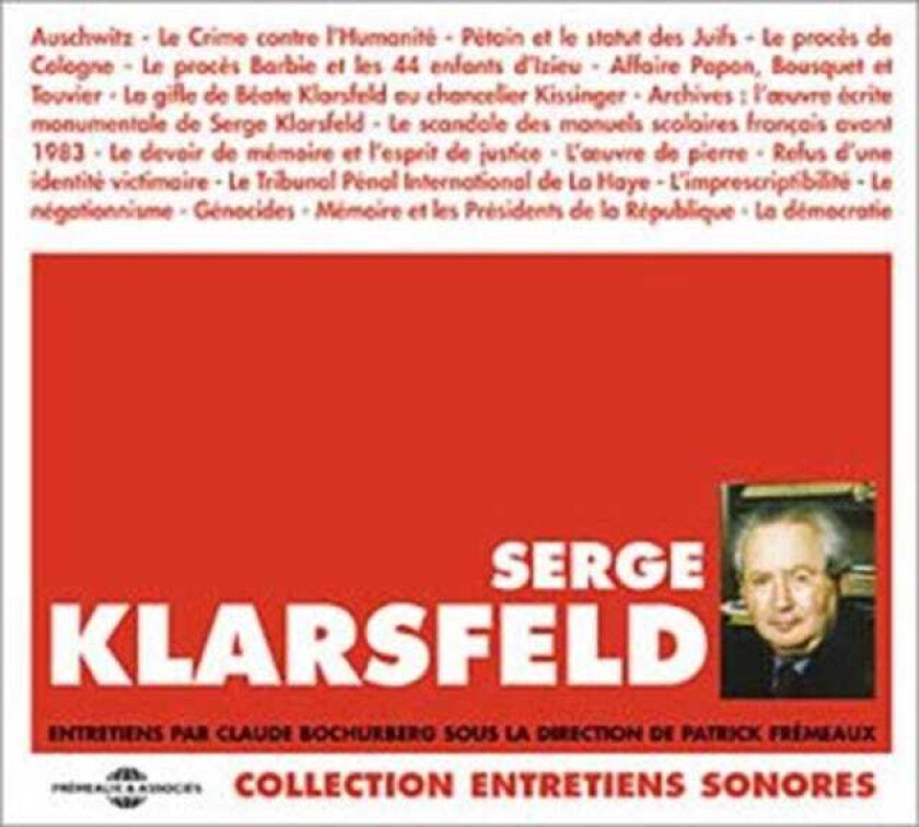 Serge Klasesfeld Entretiens CD