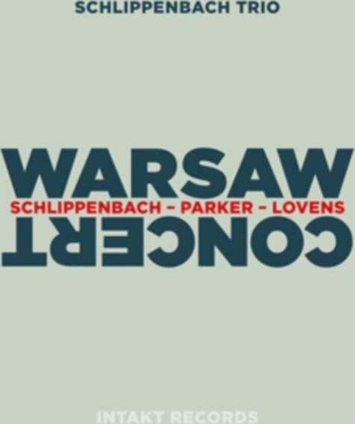 Schlippenbach Trio Warsaw Concert CD