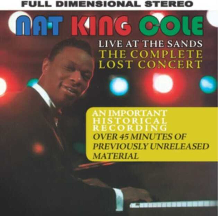 Nat King Cole Live At The Sands The Complete Lost Concert CD