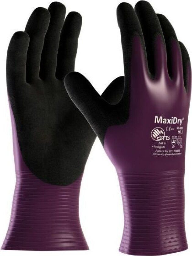 MaxiDry 56-426 Monteringshanske helt dyppet Størrelse 7