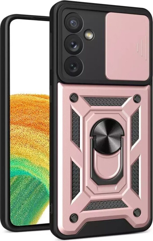 Samsung Galaxy A34 (5G) Bakdeksel med Magnetisk Kickstand og Cam Slider - Rose Gold