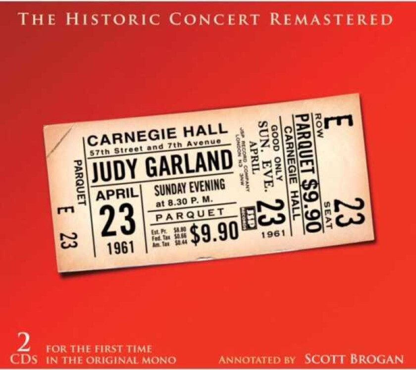 Judy Garland The Historic Carnegie Hall Concert CD