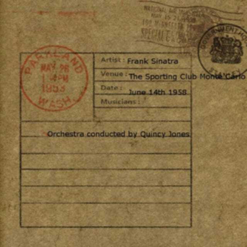 Frank Sinatra Live At The Sporting Club Monte Carlo '58 CD