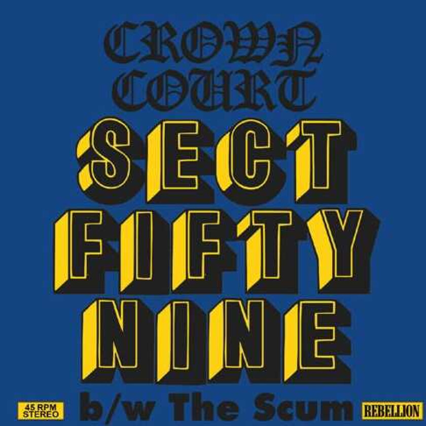 Crown Court Sect Fifty Nine B/W The Scum LP/Vinyl