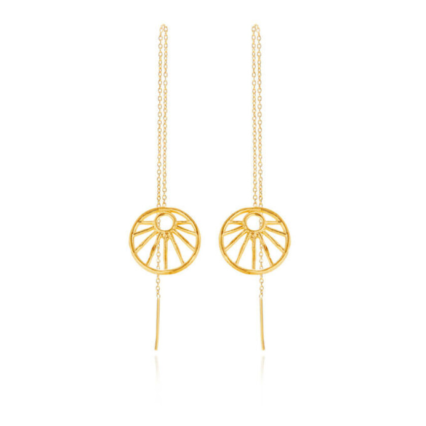 Sun Forgylt Sølv Øredobber 5633-2