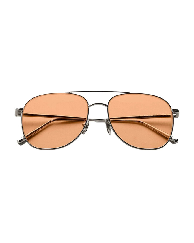 Pilot Silver/orange Solbriller Oransje  female