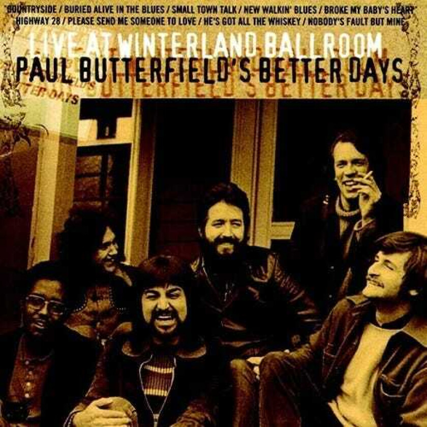 Paul Butterfield  Live At Winterland Ballroom  CD