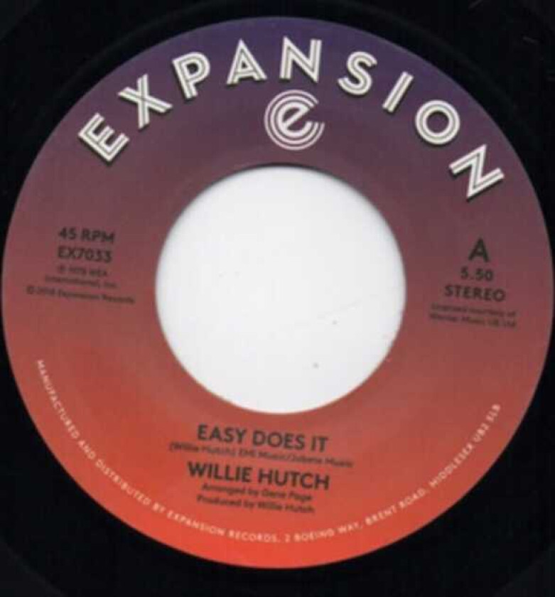 Willie Hutch Easy Does It/Kelly Green LP/Vinyl