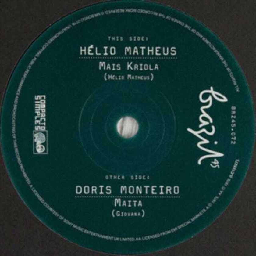 Helio Matheus, Doris Monteiro Mais Kriola/Maita LP/Vinyl