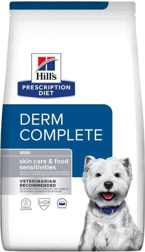 Derm Complete Mini tørrfôr til hund 1 kg