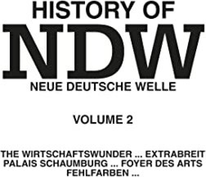 Diverse Artister History Of Ndw Vol. 2 CD