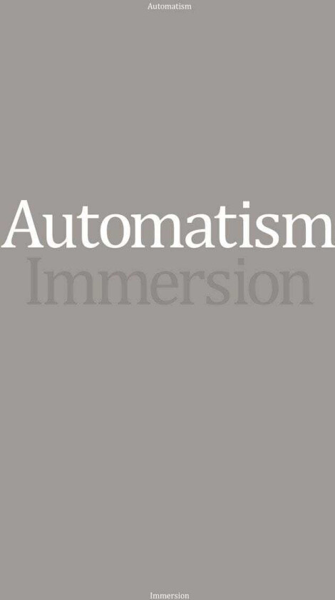 Automatism Immersion LP/Vinyl