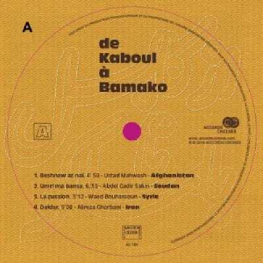 Diverse World Music  De Kaboul A Bamako  LP/Vinyl