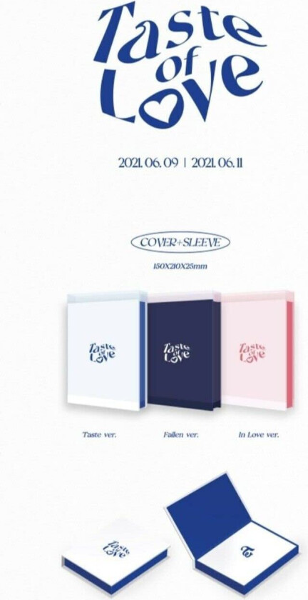 Twice Taste Of Love (Random Cover Incl. 76pg Photobook, Lenticular Photocard, Tasting Card, Coaster And 5 CD