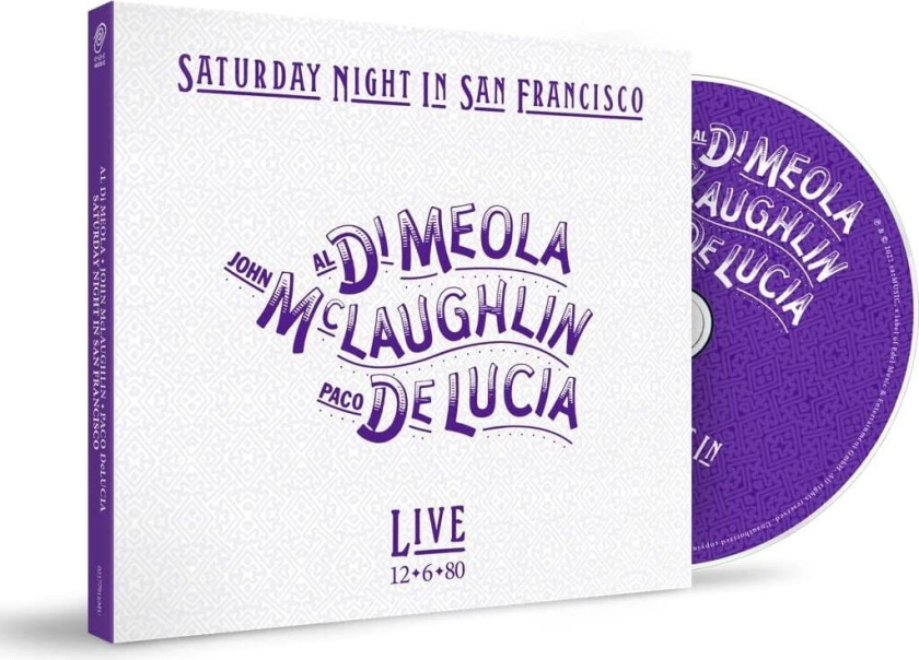 Al Di Meola, John McLaughlin, Paco De Lucia  Saturday Night In San Francisco  CD