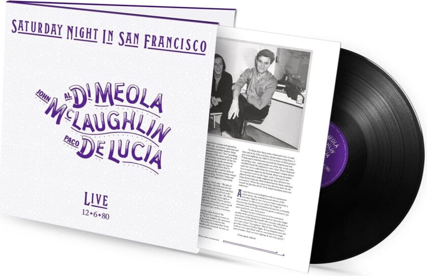 Al Di Meola, John McLaughlin, Paco De Lucia Saturday Night In San Francisco LP/Vinyl